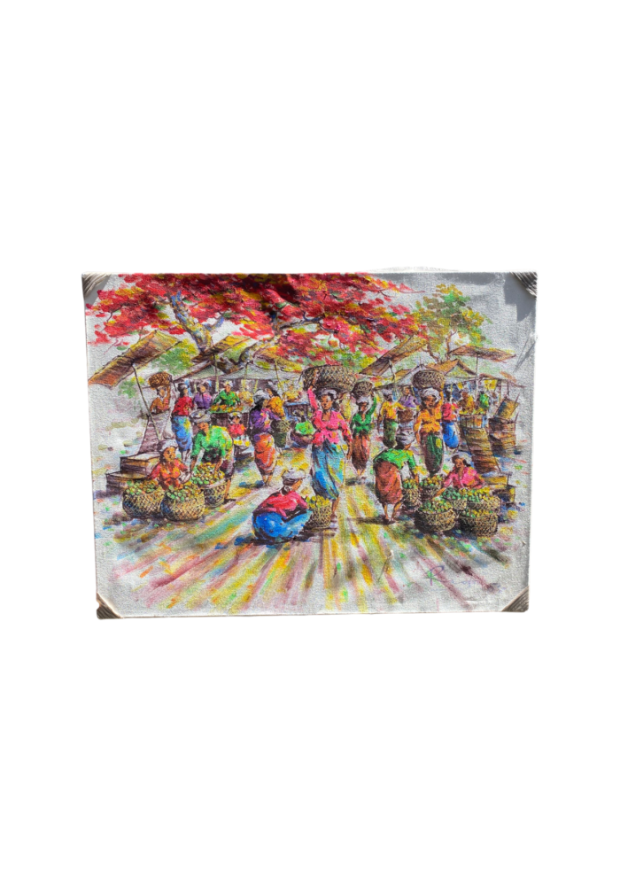 Bali Market Art Painting