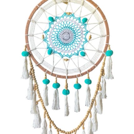 Blue Pom-Pom Bali Dream Catcher