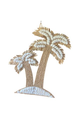 Bali Double Palm Tree Wall Ornament