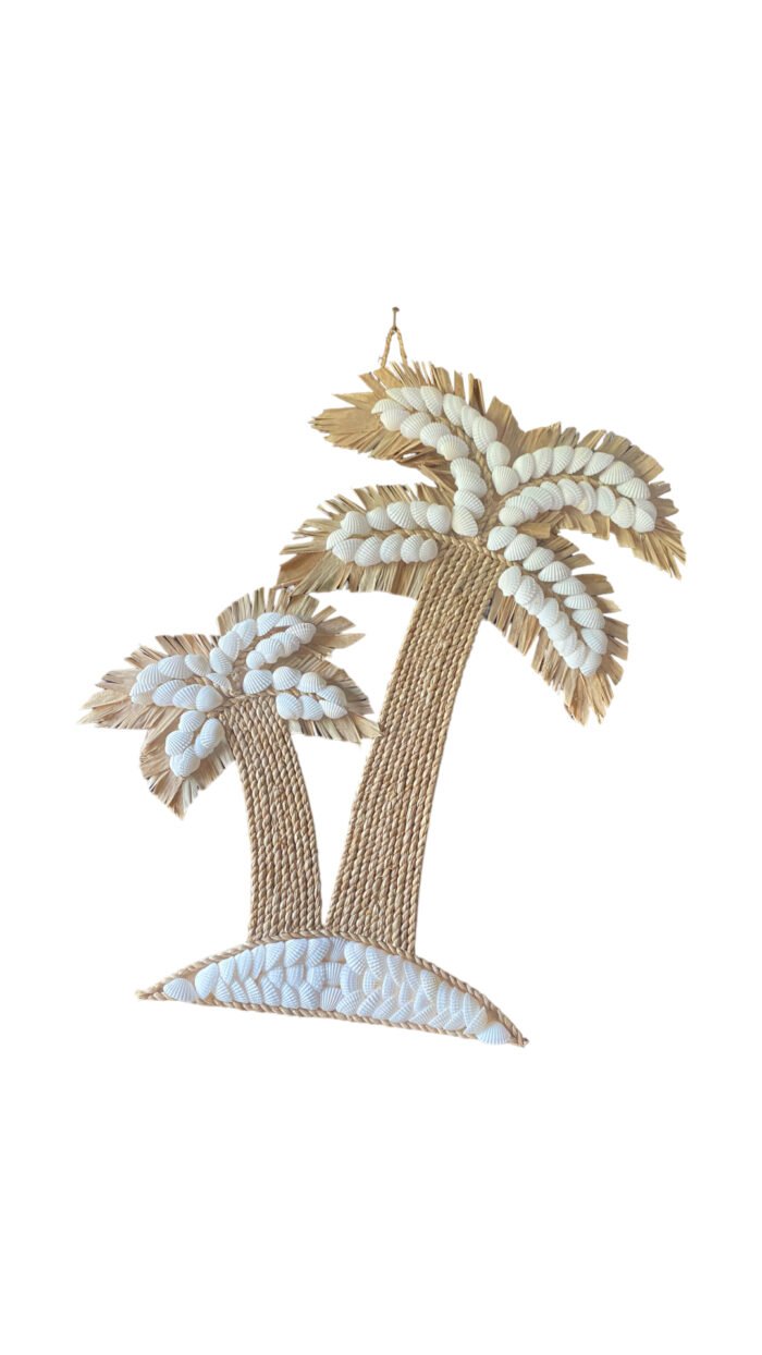 Bali Double Palm Tree Wall Ornament