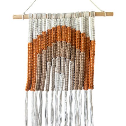 Orange Mix Bali Macrame Hanging Wall