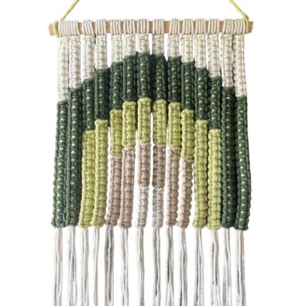 Green Mix Bali Macrame Hanging Wall