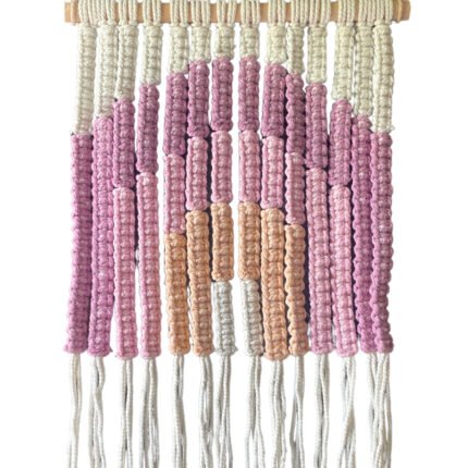 Pink Mix Bali Macrame Hanging Wall