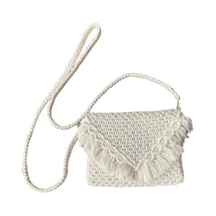 Bali Spiral Tassel Macrame Hand Bag