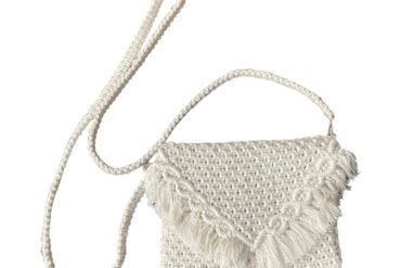 Bali Spiral Tassel Macrame Hand Bag