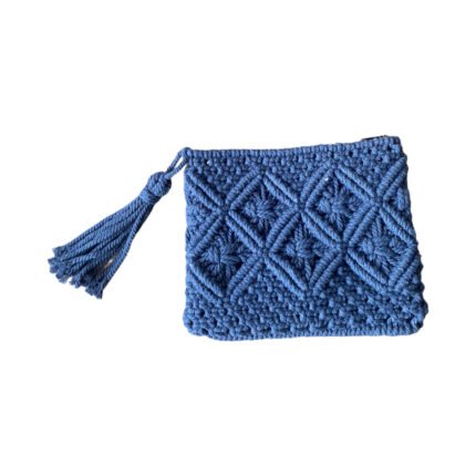 Bali Blue Clutch Macrame