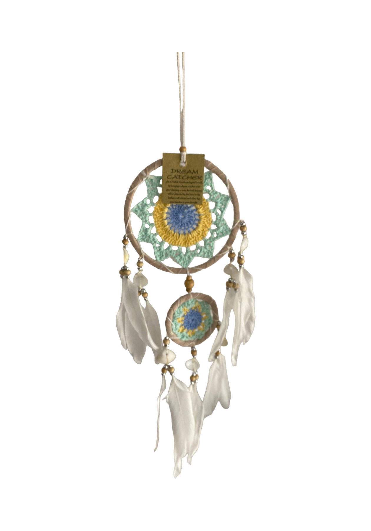 NEW Bali Dream Catcher - Crochet, Tassels & Beads Trim - 5 Colours