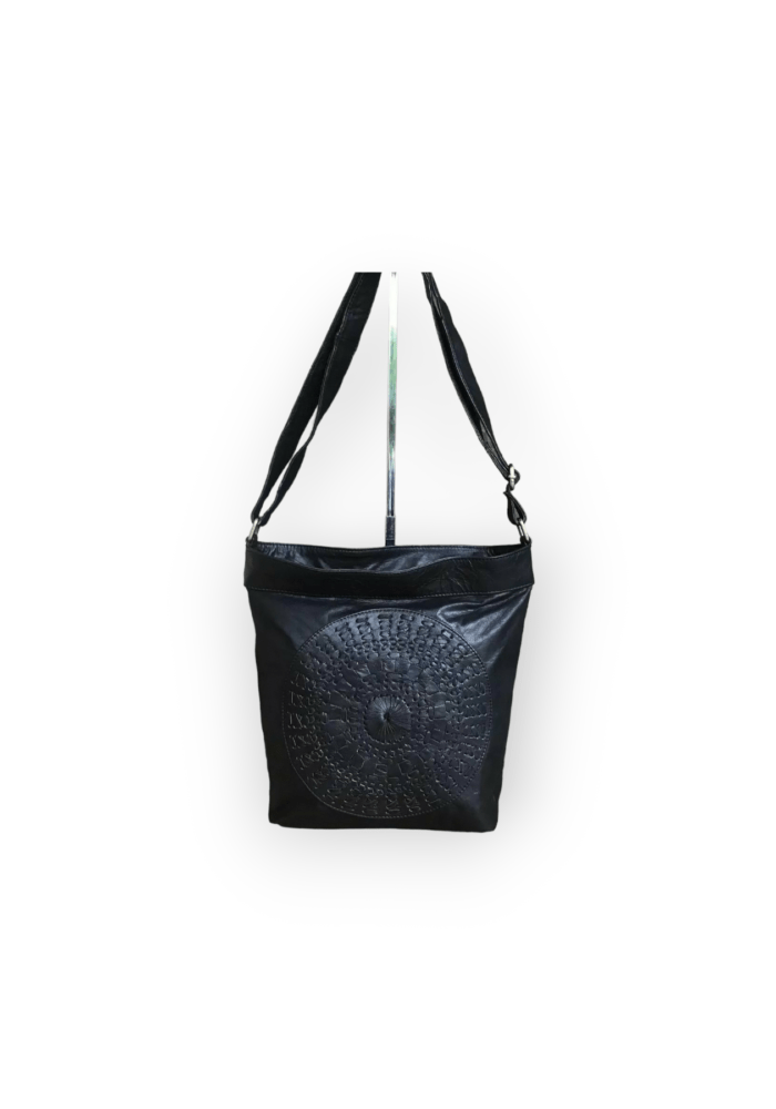 Bali Maze Leather Bag Black