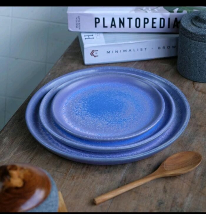 Medium Biue Ceramic Plates