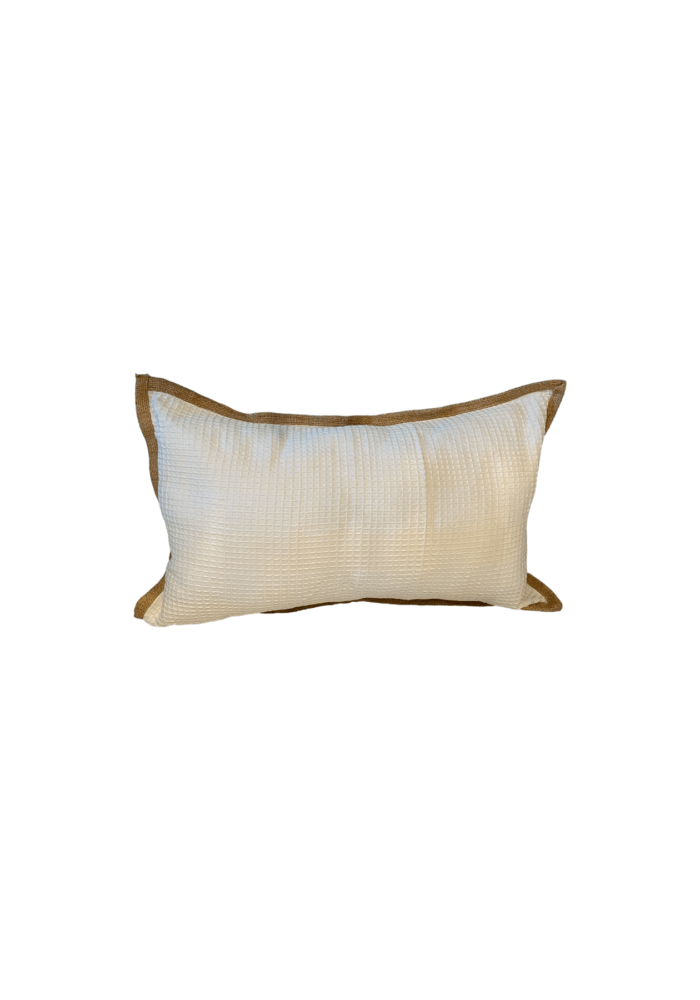 Plain White Waffle Bali Pillow Cover