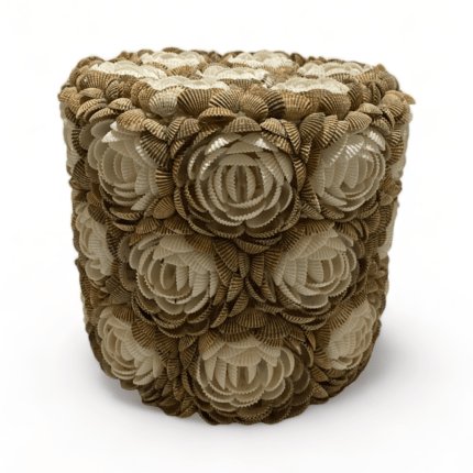 Brown Flower Shell Lampshade