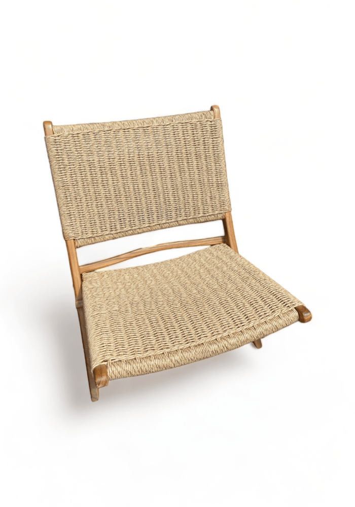 Discover our latest collection of handcrafted furniture from Bali's artistic hub, Canggu! Handmade by expert local artisans, our rattan chairs, macrame rope stools (indoor use), and synthetic rope stools (indoor/outdoor use) combine traditional craftsmanship with modern design. Ready to ship worldwide, with custom orders available. Elevate your space with the beauty of Bali today! #BaliFurniture #HandmadeInCanggu #CustomOrderAvailable Size : Length: 70  cm , Height : 75 cm | Shipping Weight : 35 Kg