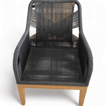 Tropical X Black Synthetic Rope Bali Chair