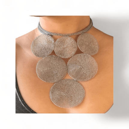 Bubble Wire Mesh Necklace