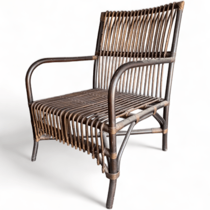 Vintage Brown Rattan Chair