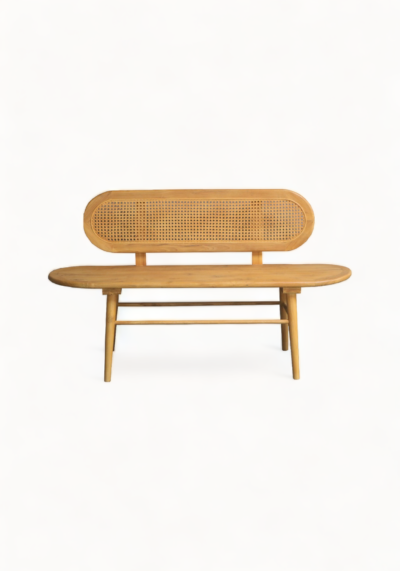 Oval Bench Rattan