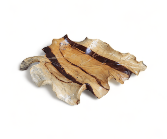 Leaf Bowl Bali Wood Carving