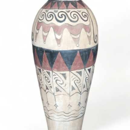 Hand-Painted Gaya Papua Vase