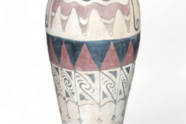 Hand-Painted Gaya Papua Vase