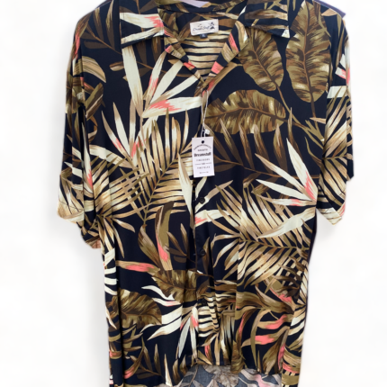 Jungle Leaf Pattern Mens Shirt