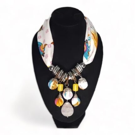 Tulip Batik Statement Necklace