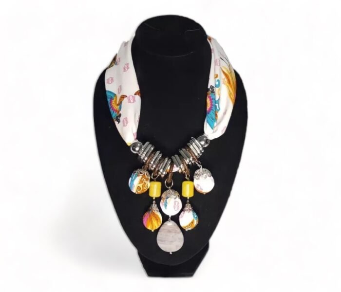 Tulip Batik Statement Necklace