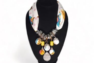 Tulip Batik Statement Necklace