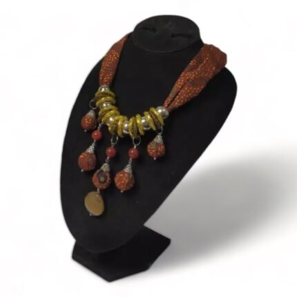 Anggrek Batik Statement Necklace