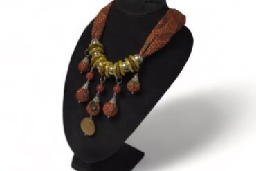 Anggrek Batik Statement Necklace