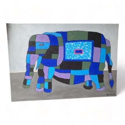 Elephant Parade Palette Balinese Fine Art Painting