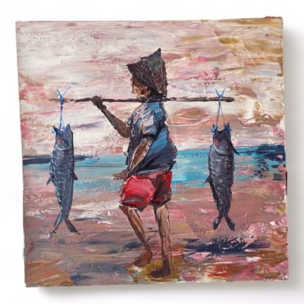 Ajik Mancing Balinese Fine Art Painting