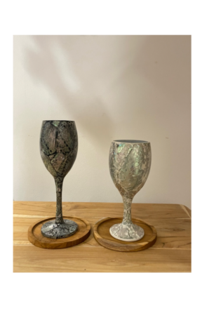 Capiz Wine Glass