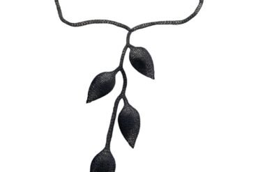 Delima Black Necklace Wire Mesh