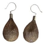 Bola Gold Earring Wire Mesh