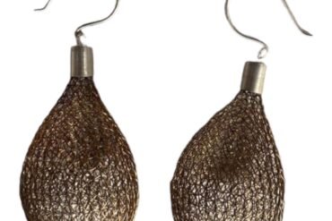 Bola Gold Earring Wire Mesh