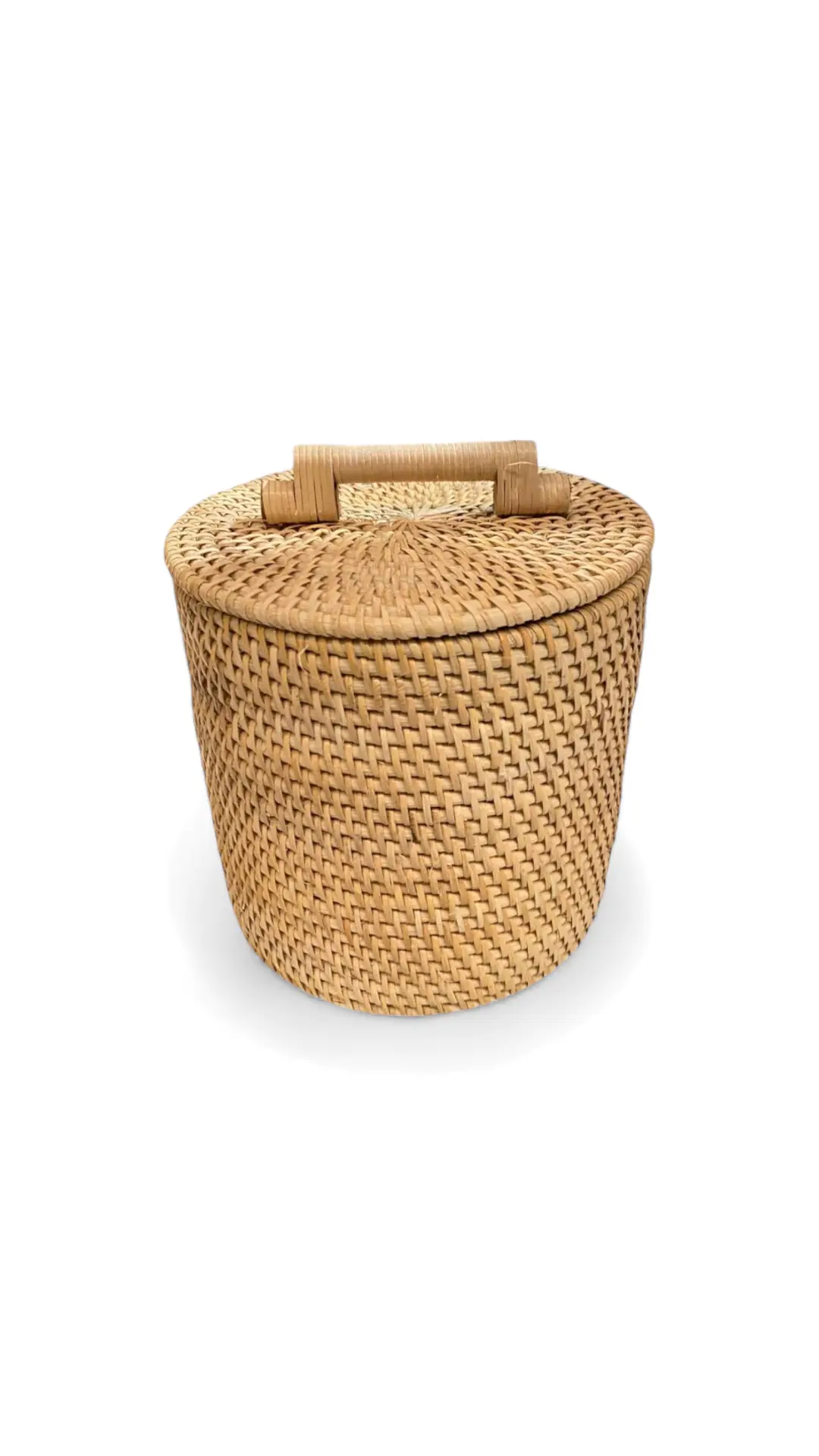 Bali Traditional Rattan Basket White Wash   BALI BYA