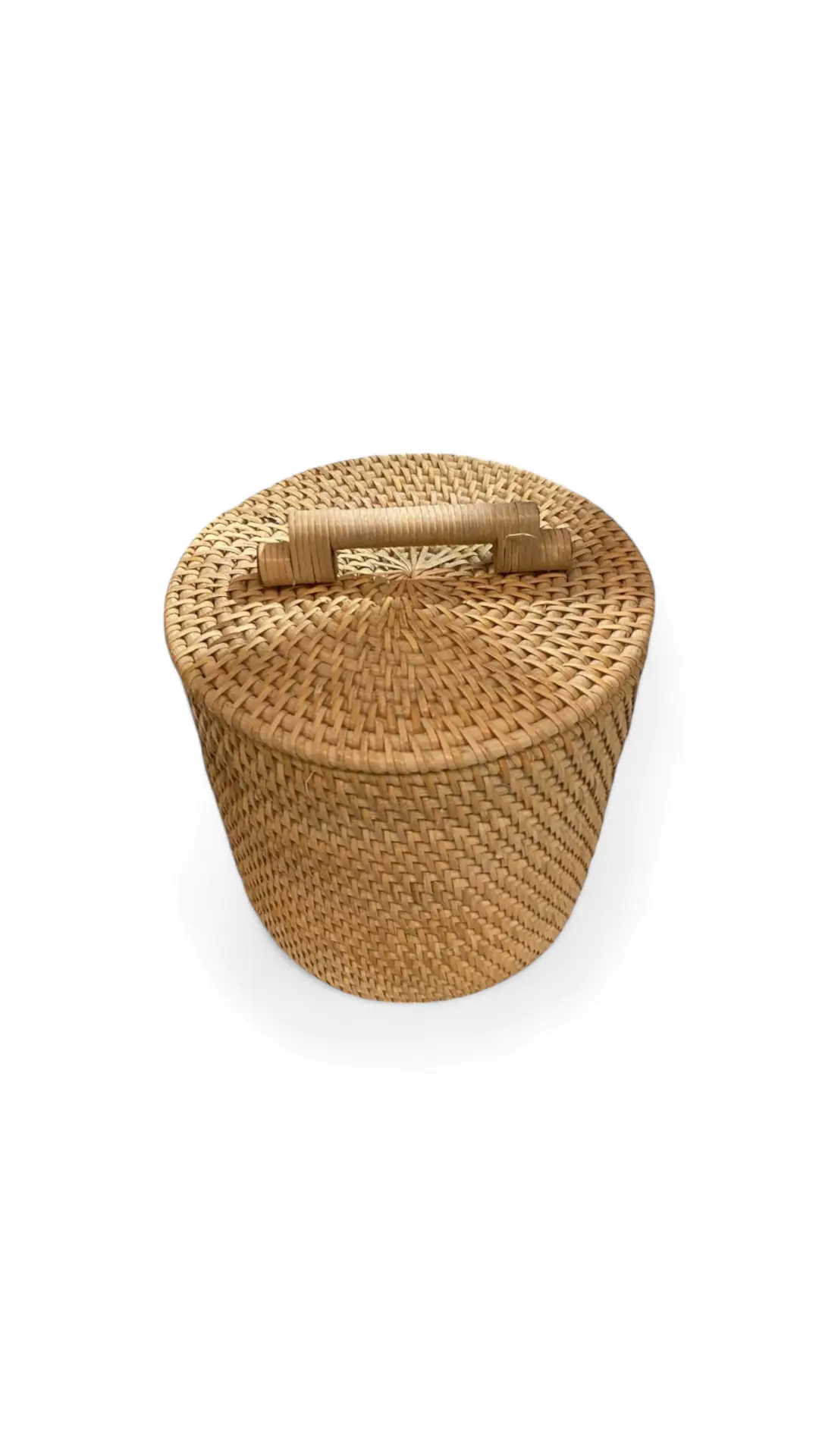 Bali Traditional Rattan Basket White Wash   BALI BYA