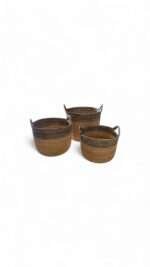 20 x Set Of 3 Aysila Basket Black