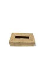 Square Natural Rattan Tissue Boxes