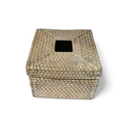 Square Rattan Tissue Boxes