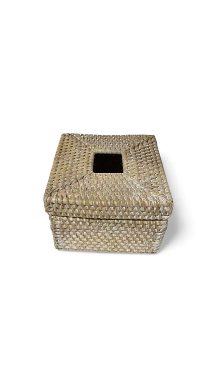 Square Rattan Tissue Boxes