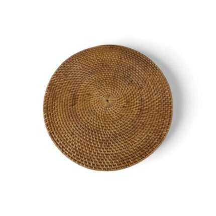 Round Rattan Coster