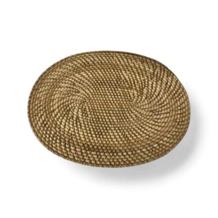 Natural Round Rattan Coster