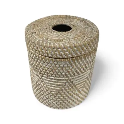 Long Rattan Tissue Holder