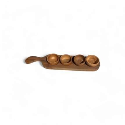 Jati Wood Sauce Set