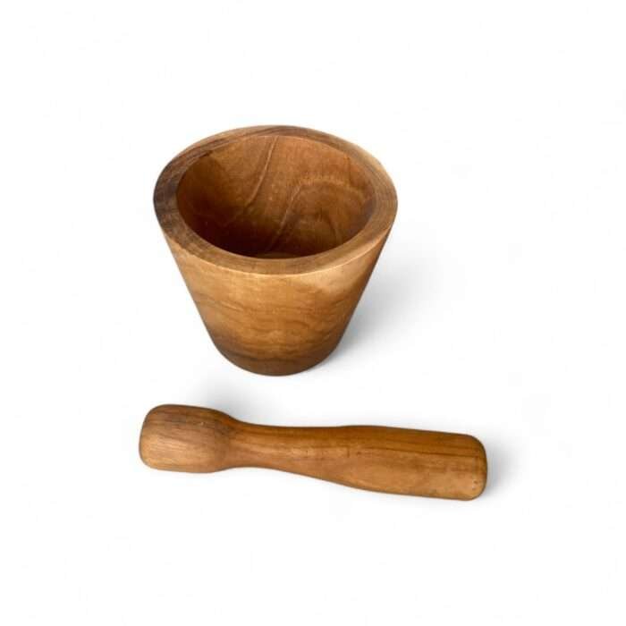 Wooden Mortar and Pestle