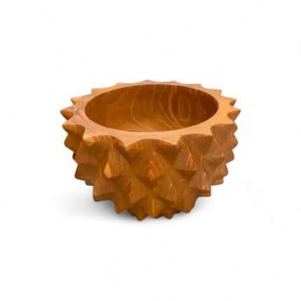 Jati Wood Spike Bowl