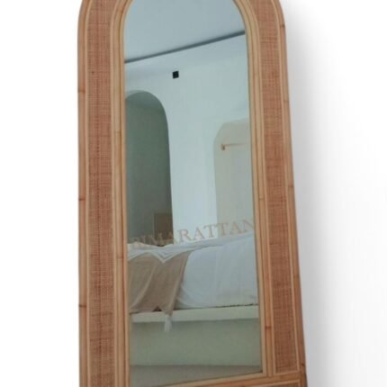 Handmade Durable Rattan Mirror – Stylish, Eco-Friendly Décor Type 2