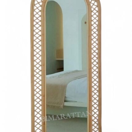 Handmade Durable Rattan Mirror – Stylish, Eco-Friendly Décor