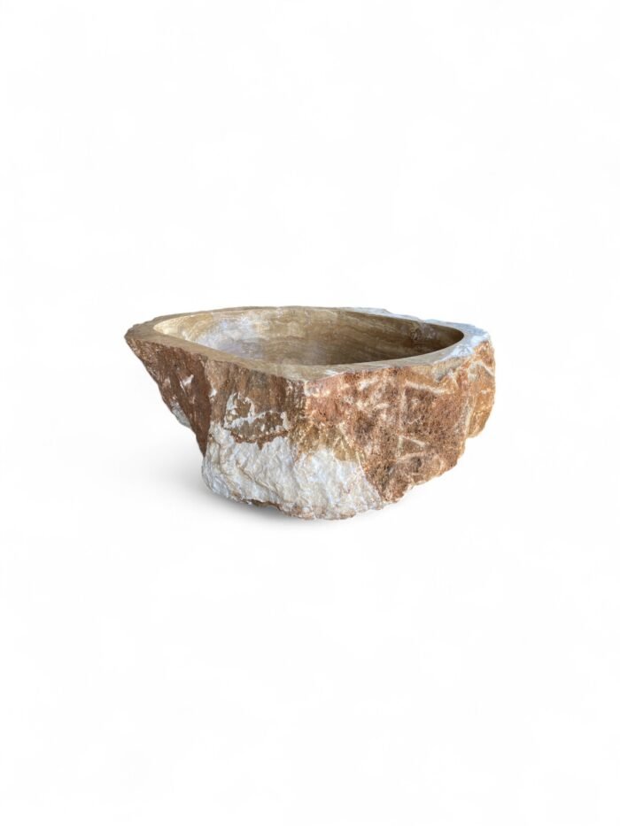 Luxury Onyx Stone Bathtub 240x162x72 cm – Natural Hand-Carved Soaking Tub from Indonesia